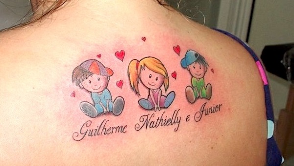 tatuagem mãe e filho